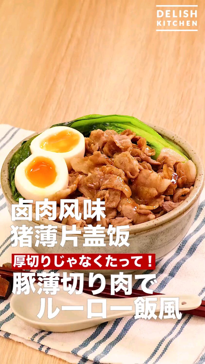 卤肉风味猪薄片盖饭 一锅到底盖饭浇头