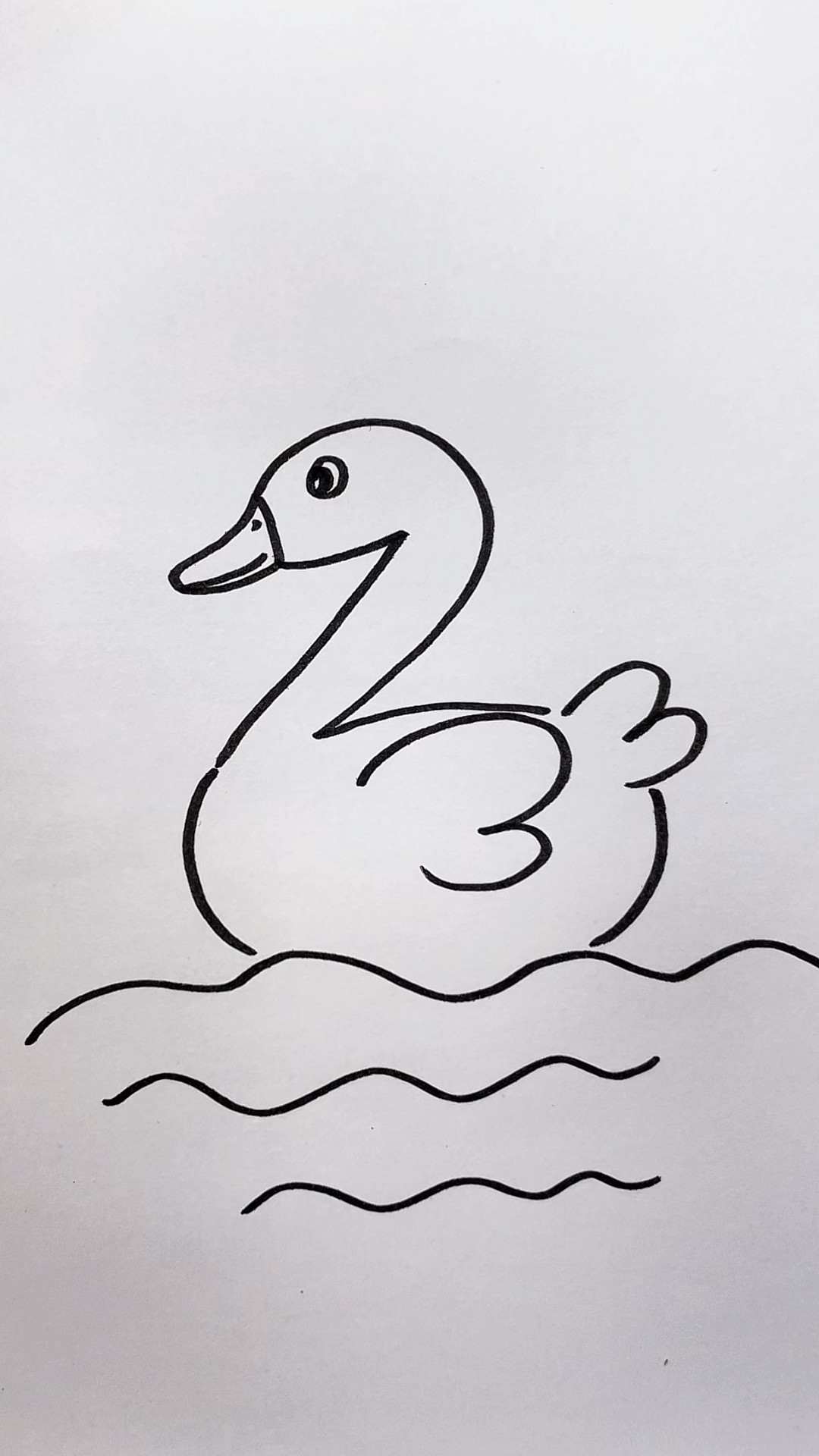 教你用几个数字轻松画小鸭子