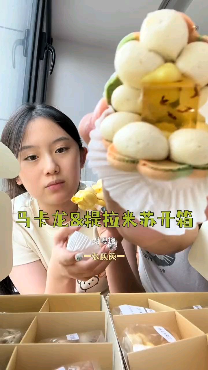 壮壮甜品马卡龙和提拉米苏