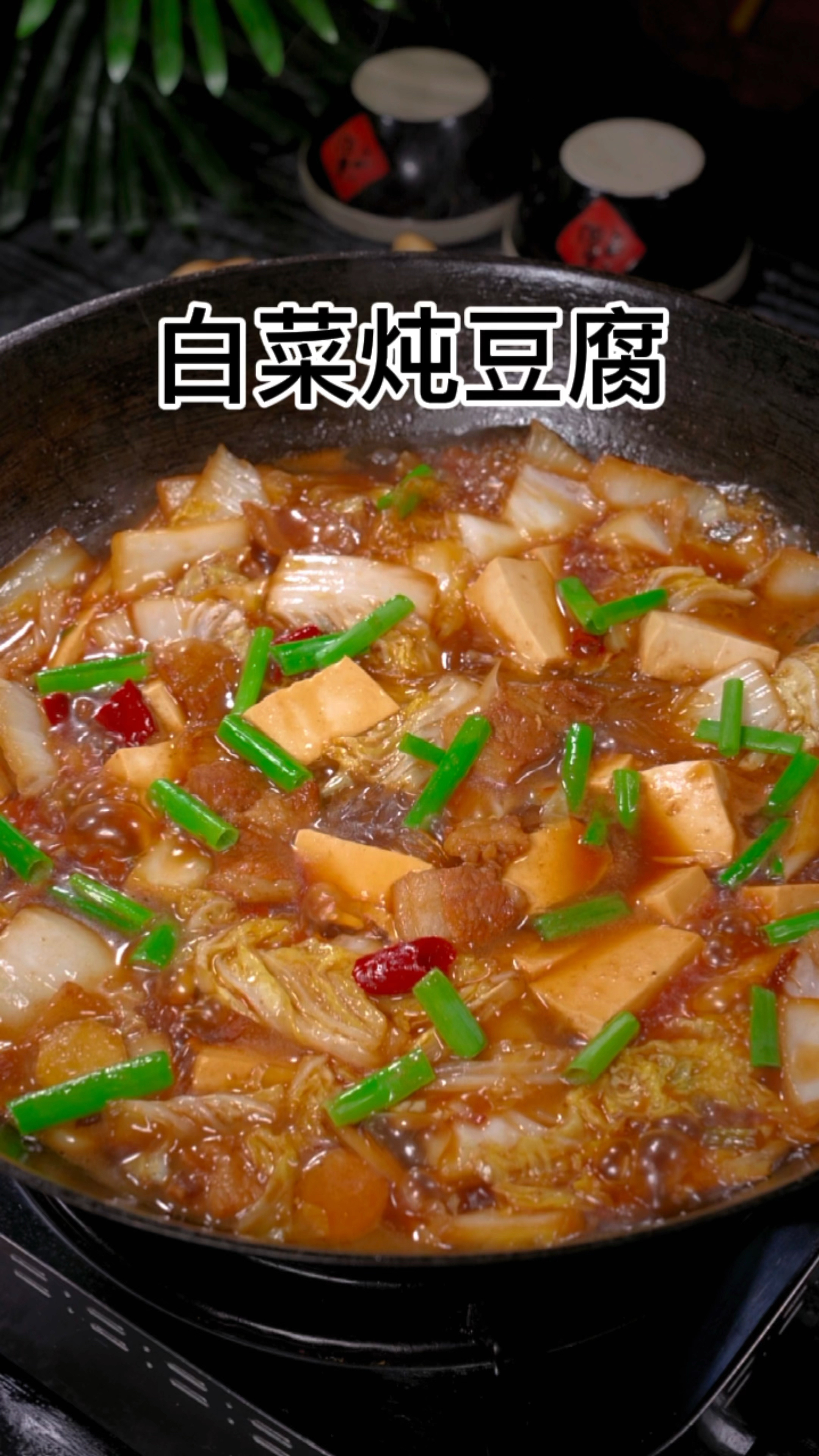 白菜粉条炖豆腐的做法