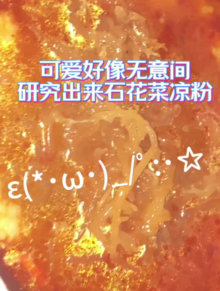 无意间研究出来石花菜凉粉,真是误打误撞