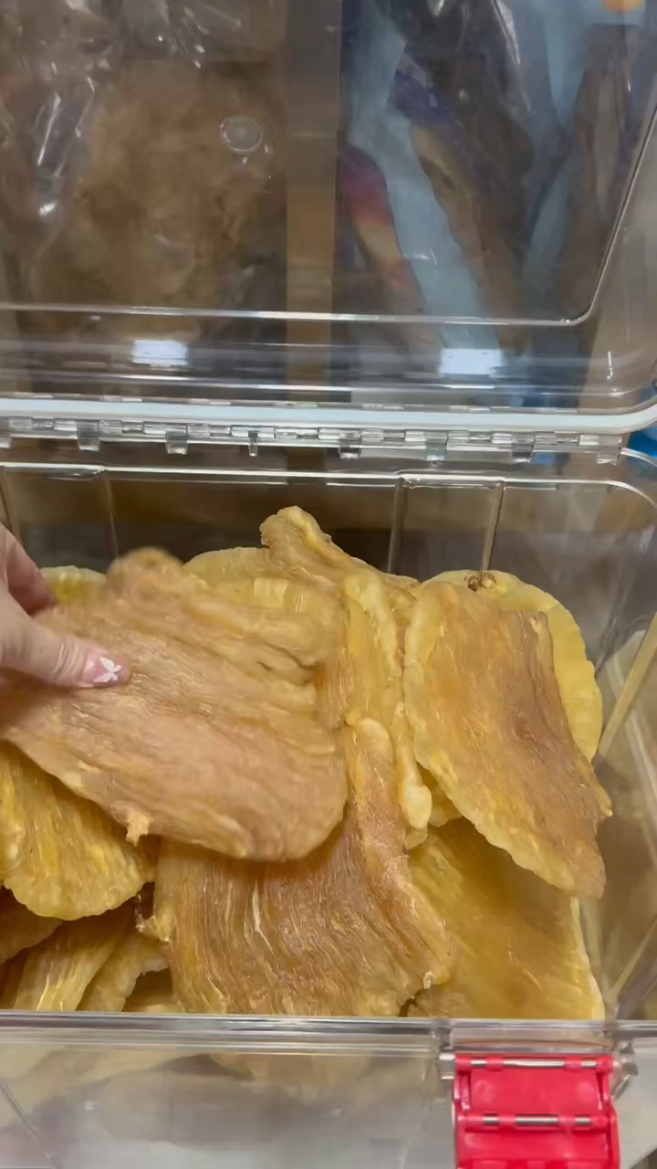 老老红鸡赤嘴鱼胶,一个3两左右