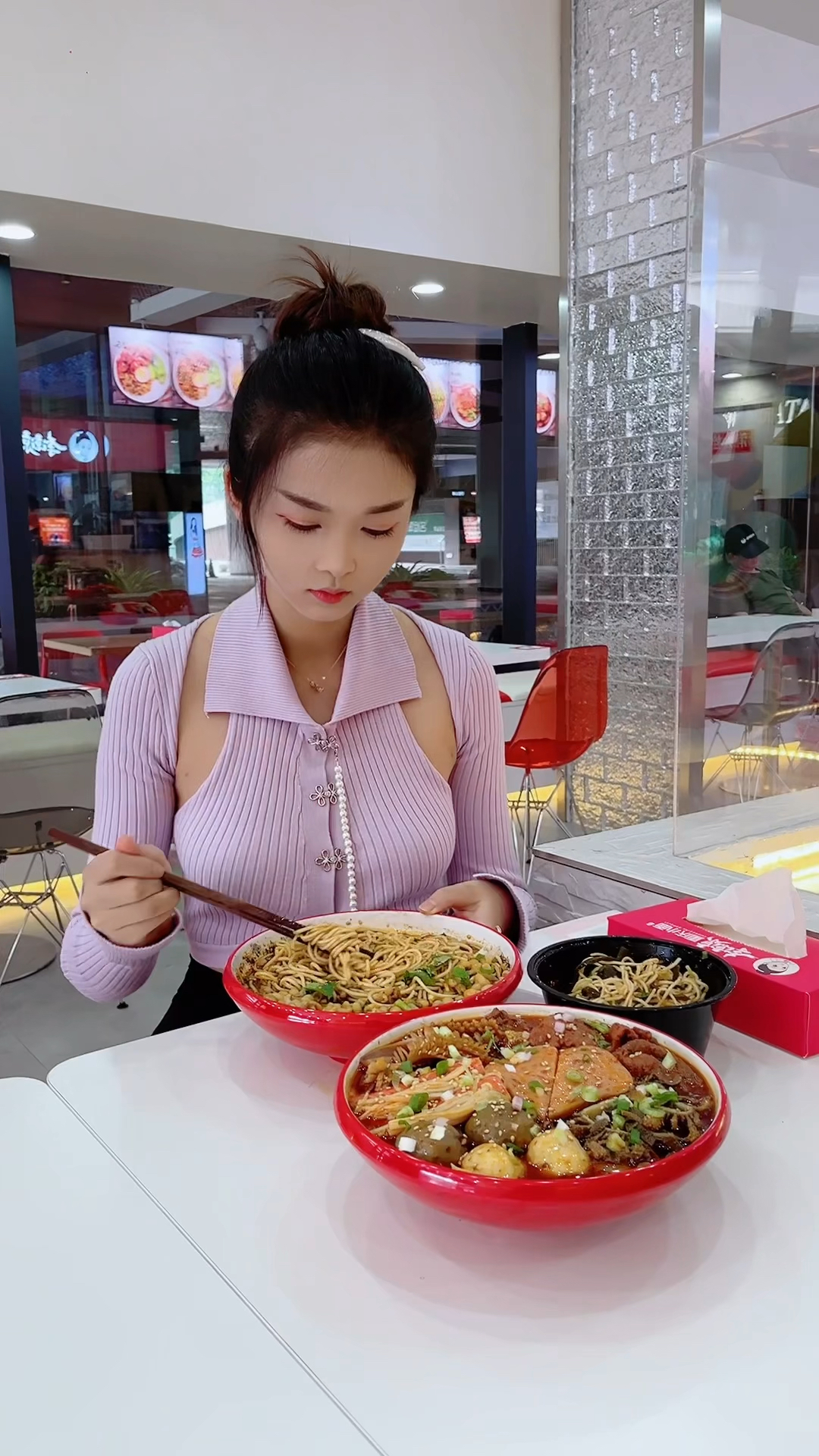 海参炒面,海参呢?