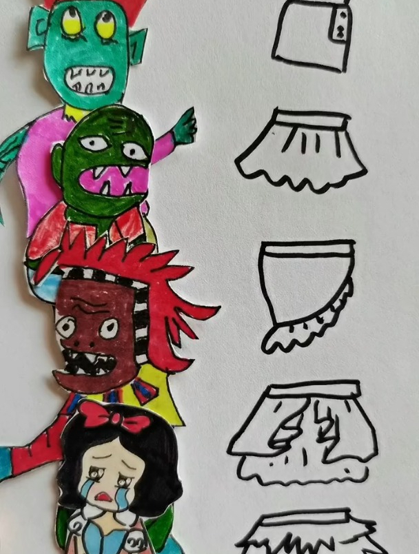 裙子的几种简单画法