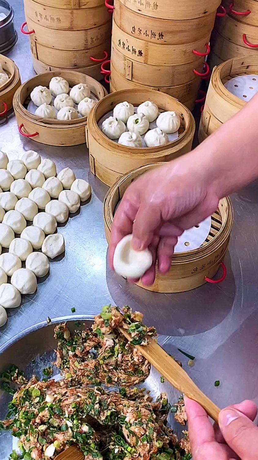 快速包小笼包的手法