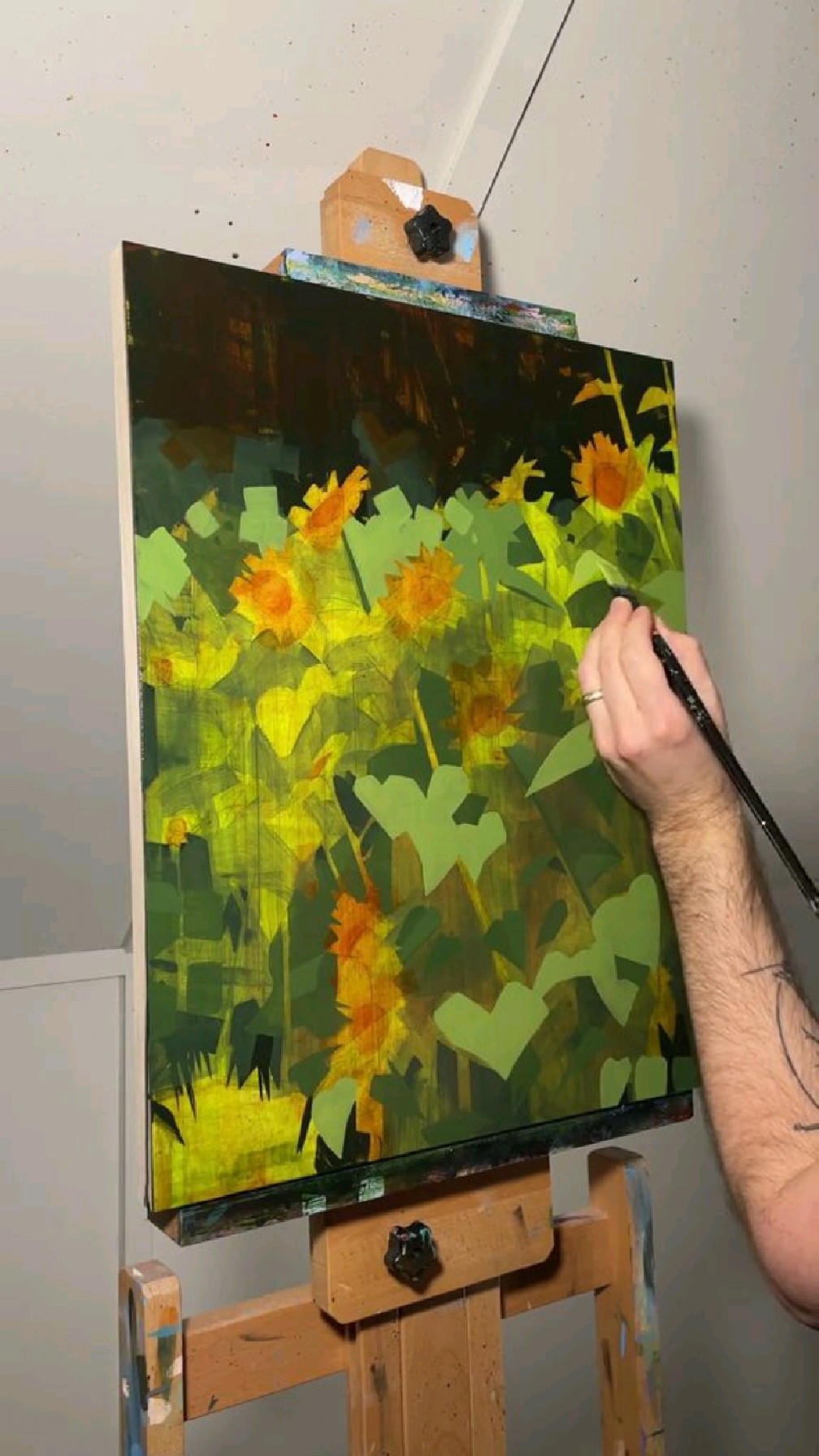 花卉油画绘画全过程