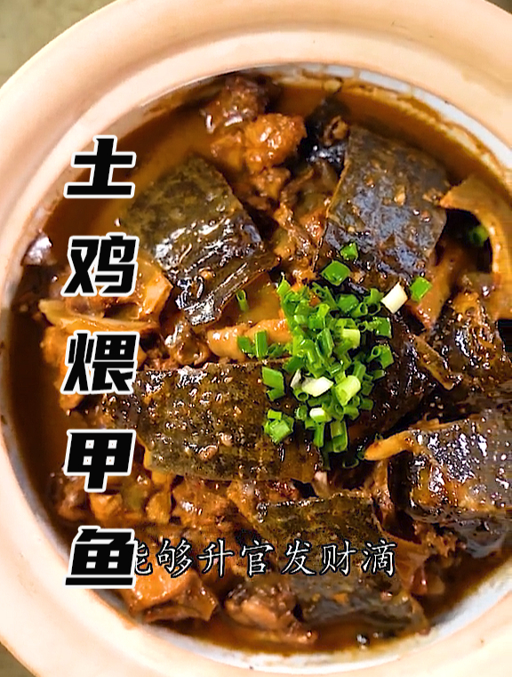 霸王别姬!恰了这道菜就会升官发财!——土鸡煨甲鱼!