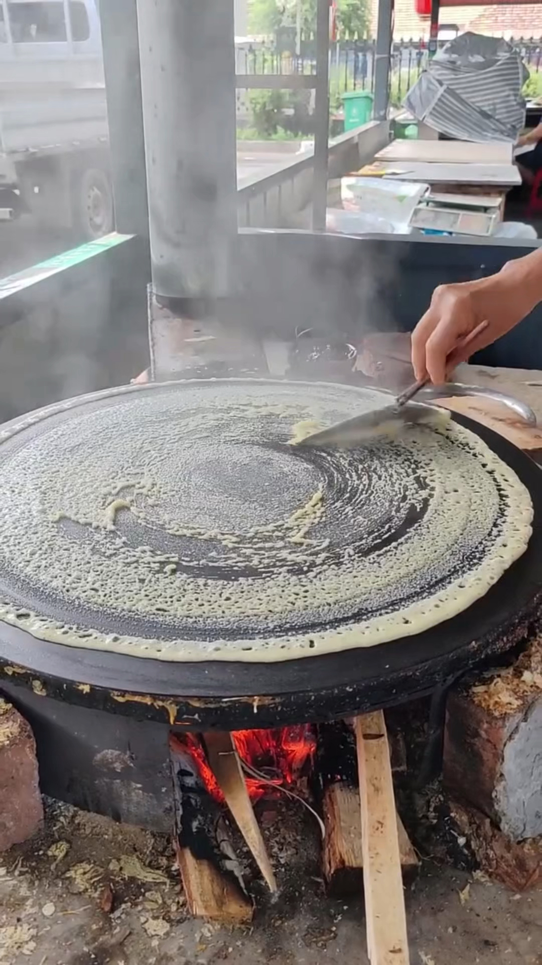 制作老式煎饼的方法