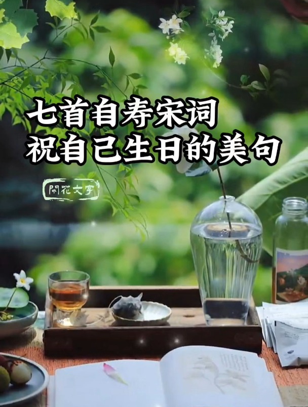 7首宋代文人自寿词,祝自己生日的唯美句子,温馨淡然的生活哲学