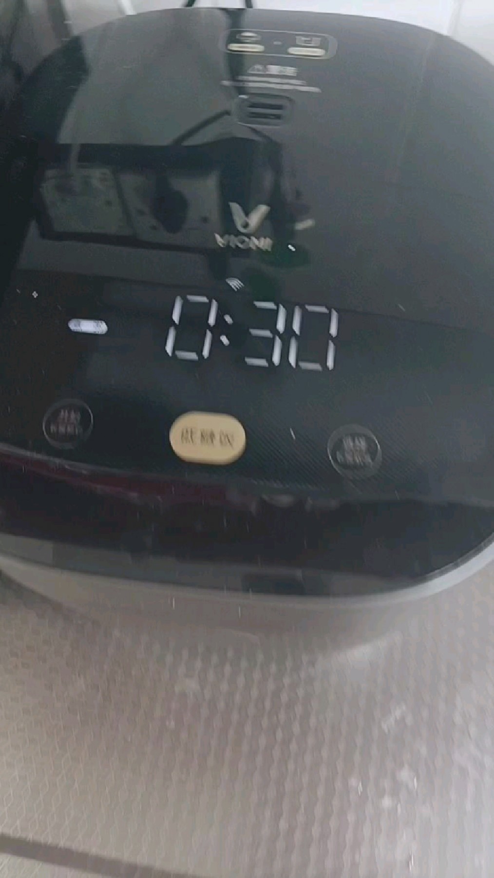 我的早饭做好了,好喝的绿豆大米粥