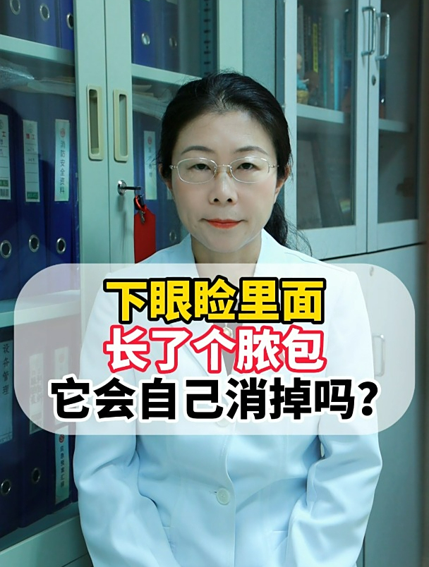 下眼睑里面长了个脓包,它会自己消掉吗?
