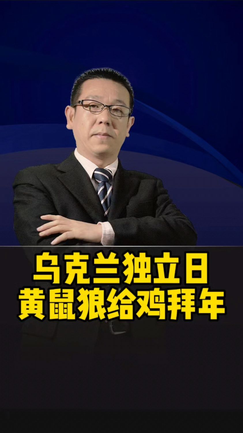 乌克兰独立日,黄鼠狼给鸡拜年?#军事 #俄乌局势 #国际局势