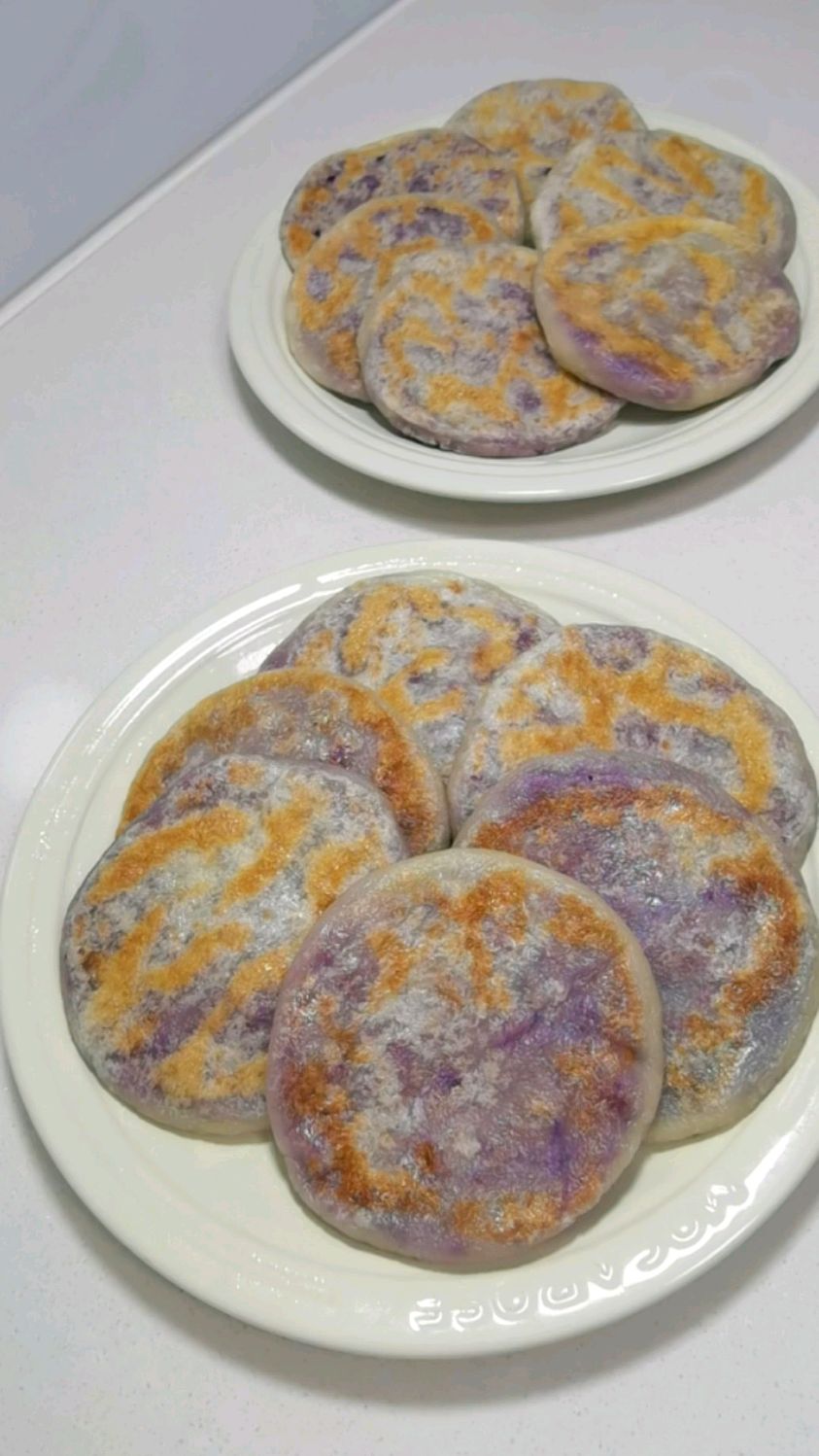 超级超级推荐,好做又好吃的紫薯饼,软软糯糯的