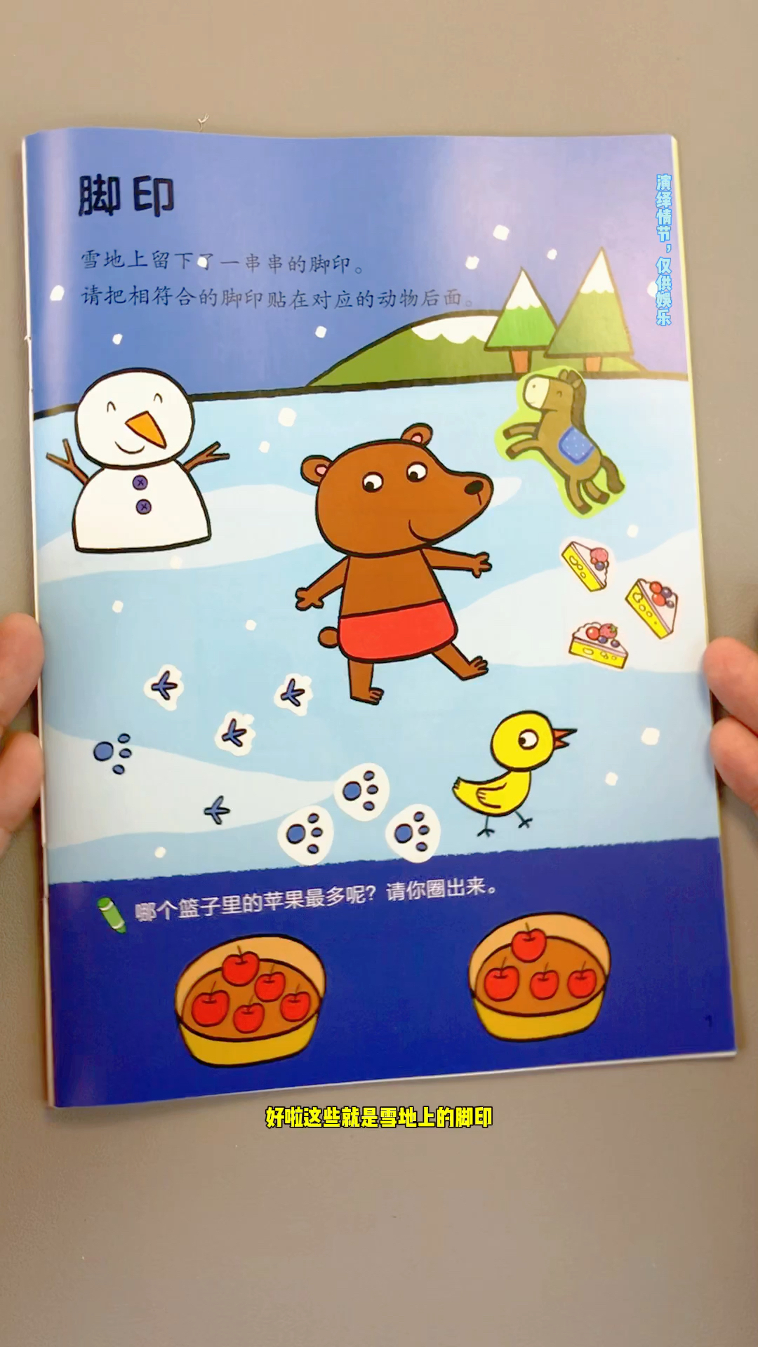 小动物们在雪地上的脚印～