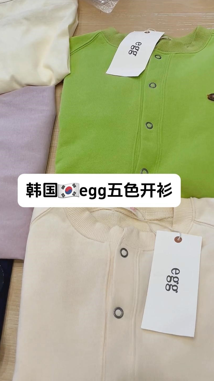 一天卖了三千件的韩国egg开衫!这也太好看了吧!