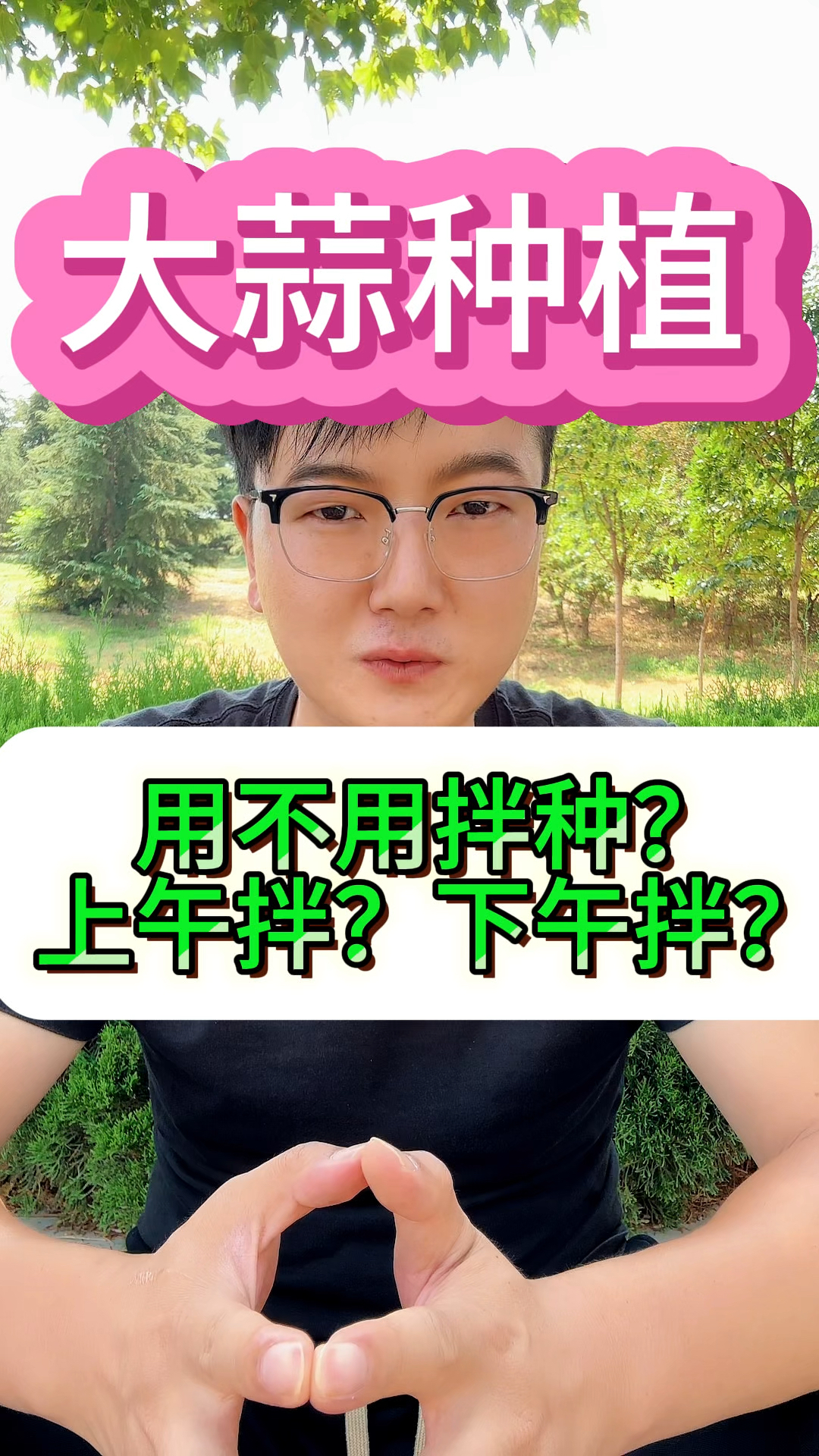 大蒜种植大蒜拌种
