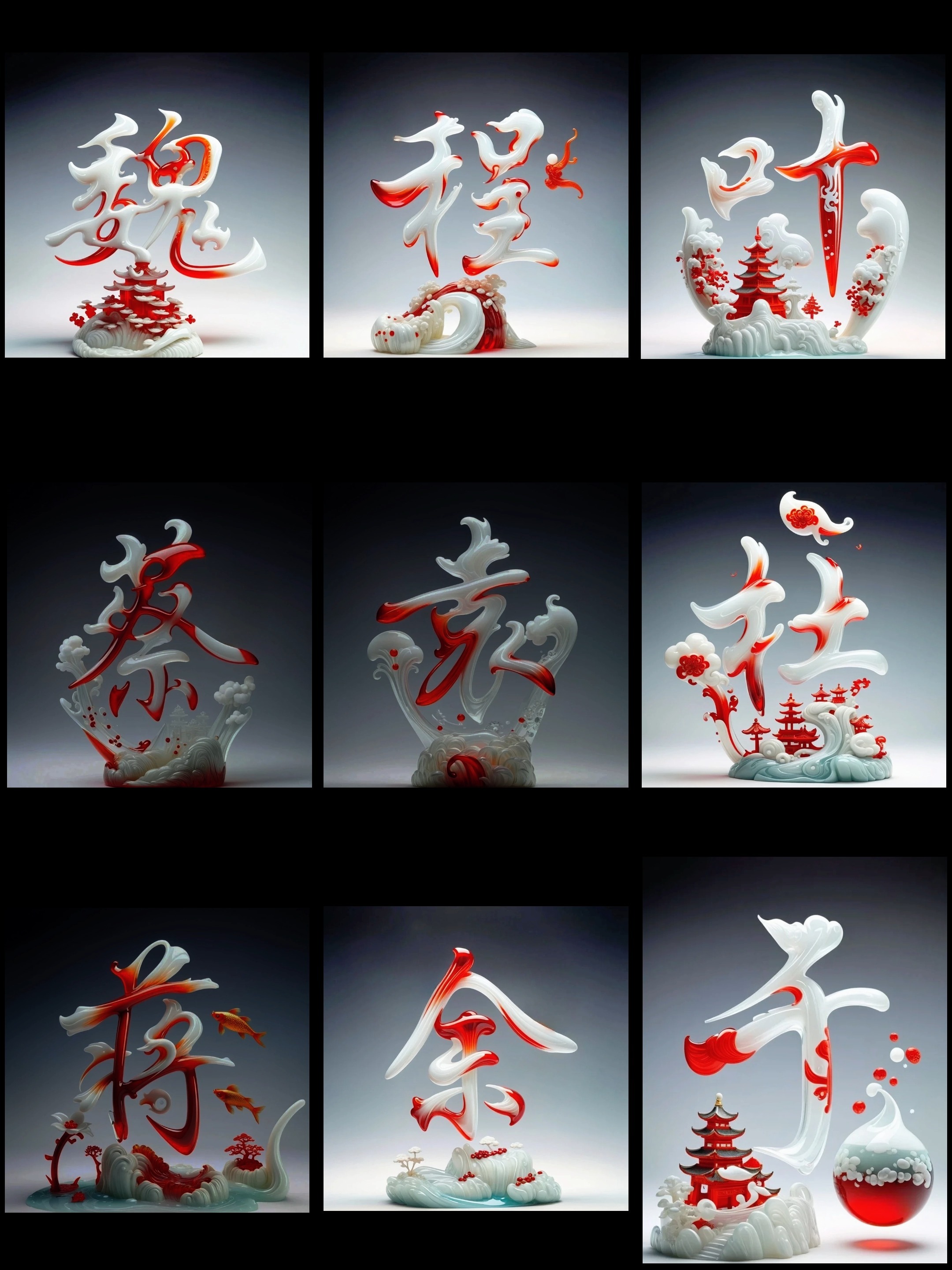 2024超美的姓氏头像,有你的吗?没有的话,你留姓氏我来做