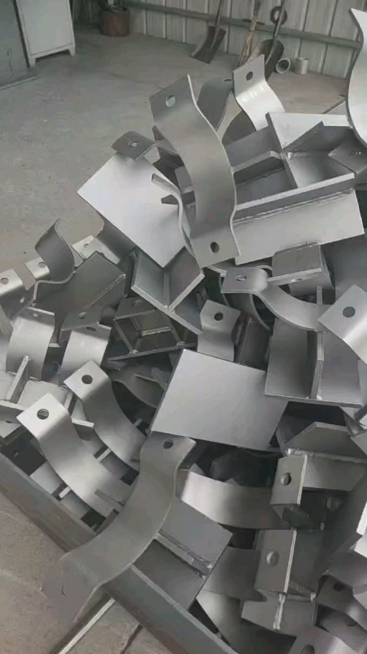 蒸汽管道固定支架 抱箍式支架 夹式滑动支座 管卡管托 T型管托