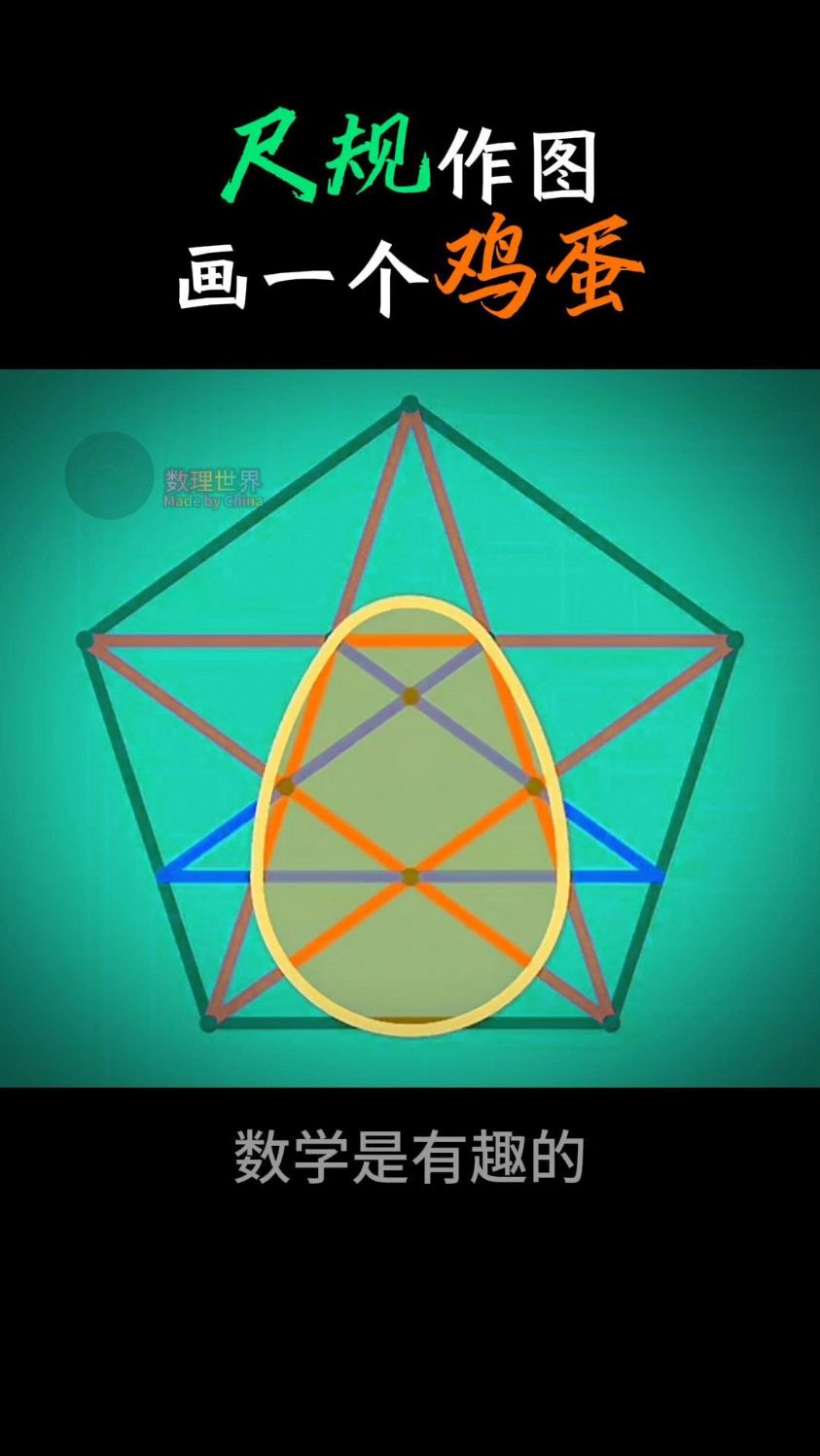 尺规作图画一个鸡蛋