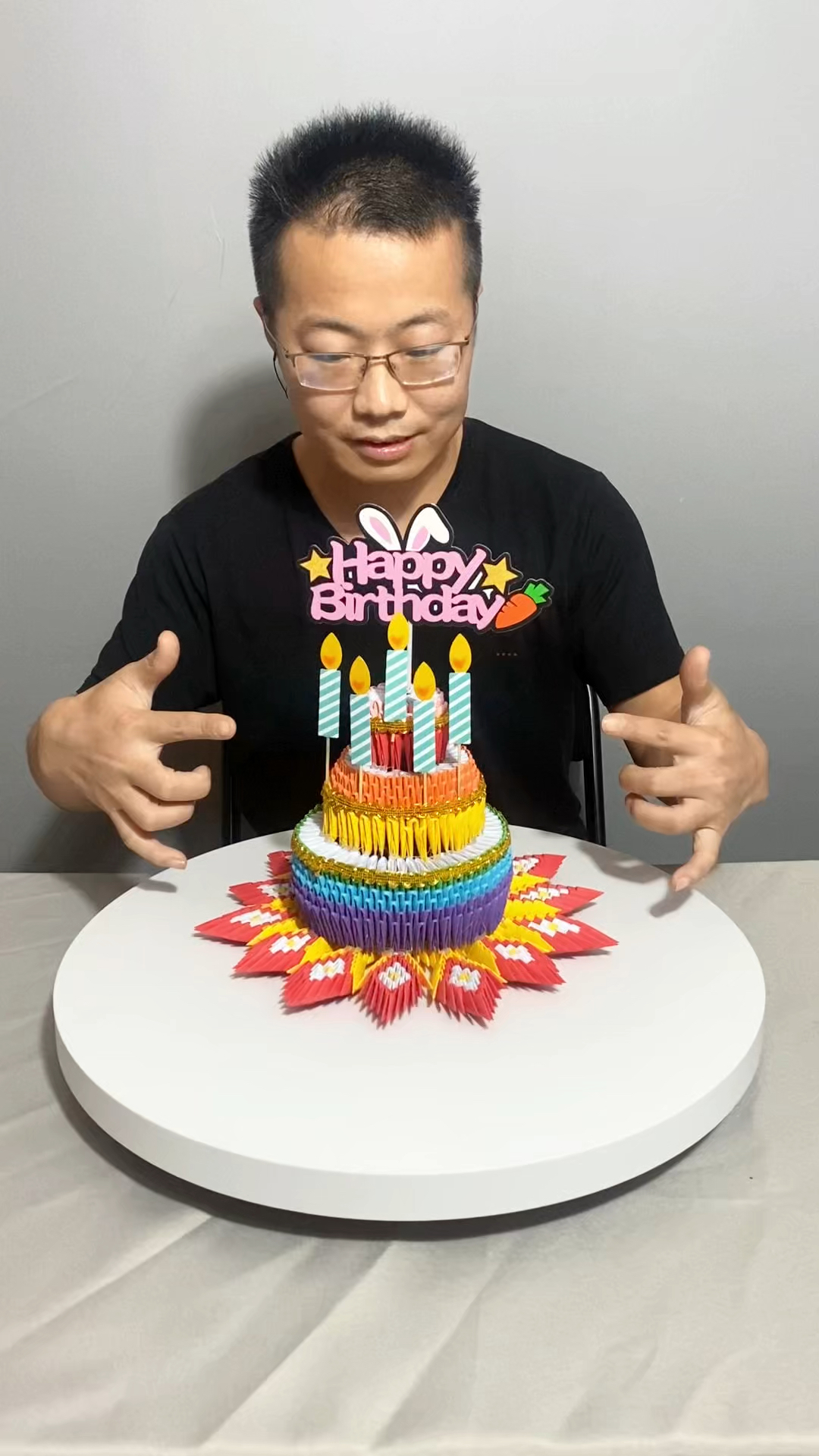 用纸给你做个生日蛋糕,你会喜欢吗