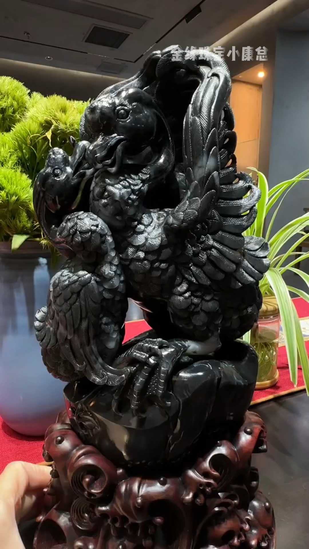 和田玉黑天鹅美丽 高贵和纯洁 忠贞不渝的爱情