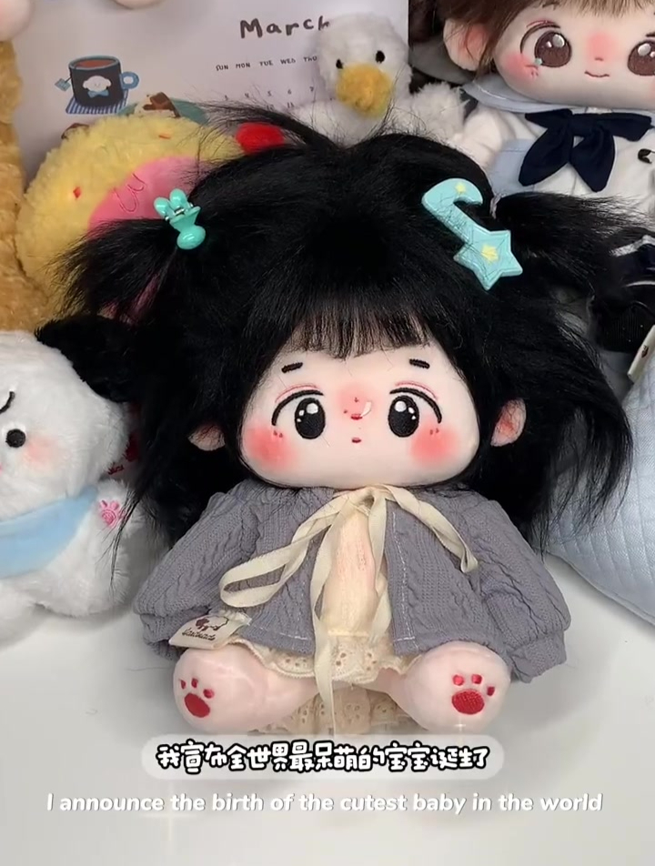 棉花娃娃开箱,双倍治愈拆两只呆萌小鸡!