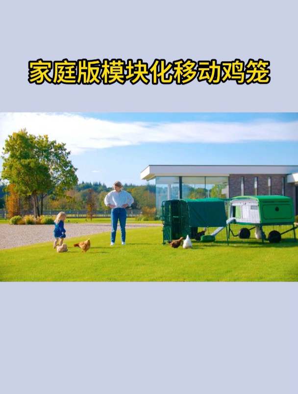未来家庭养鸡的标配,模块化移动鸡笼!