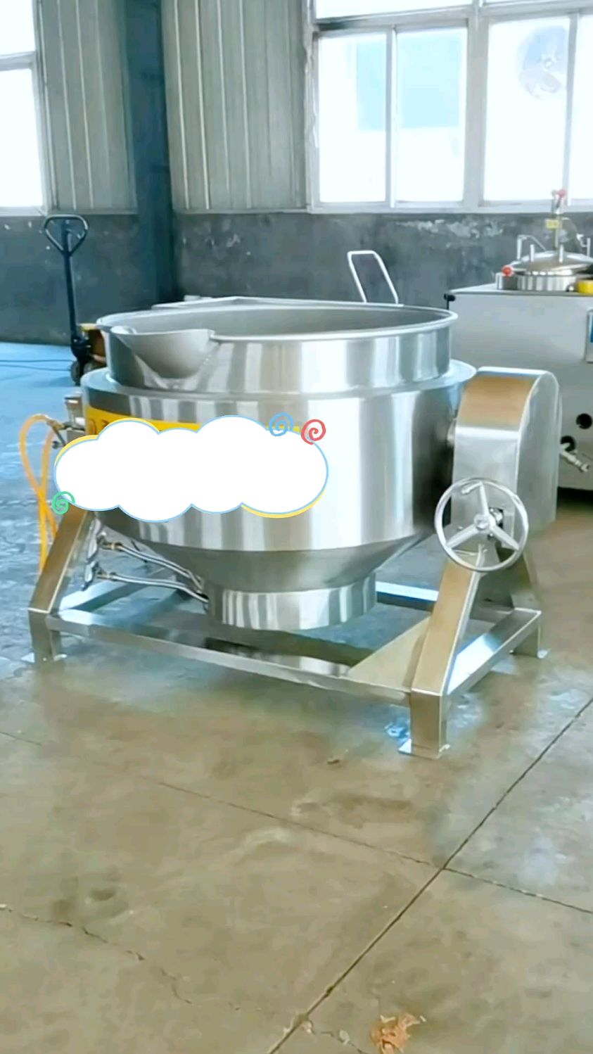 酱牛肉卤煮燃气加热夹层锅 全自动果酱熬粥夹层锅