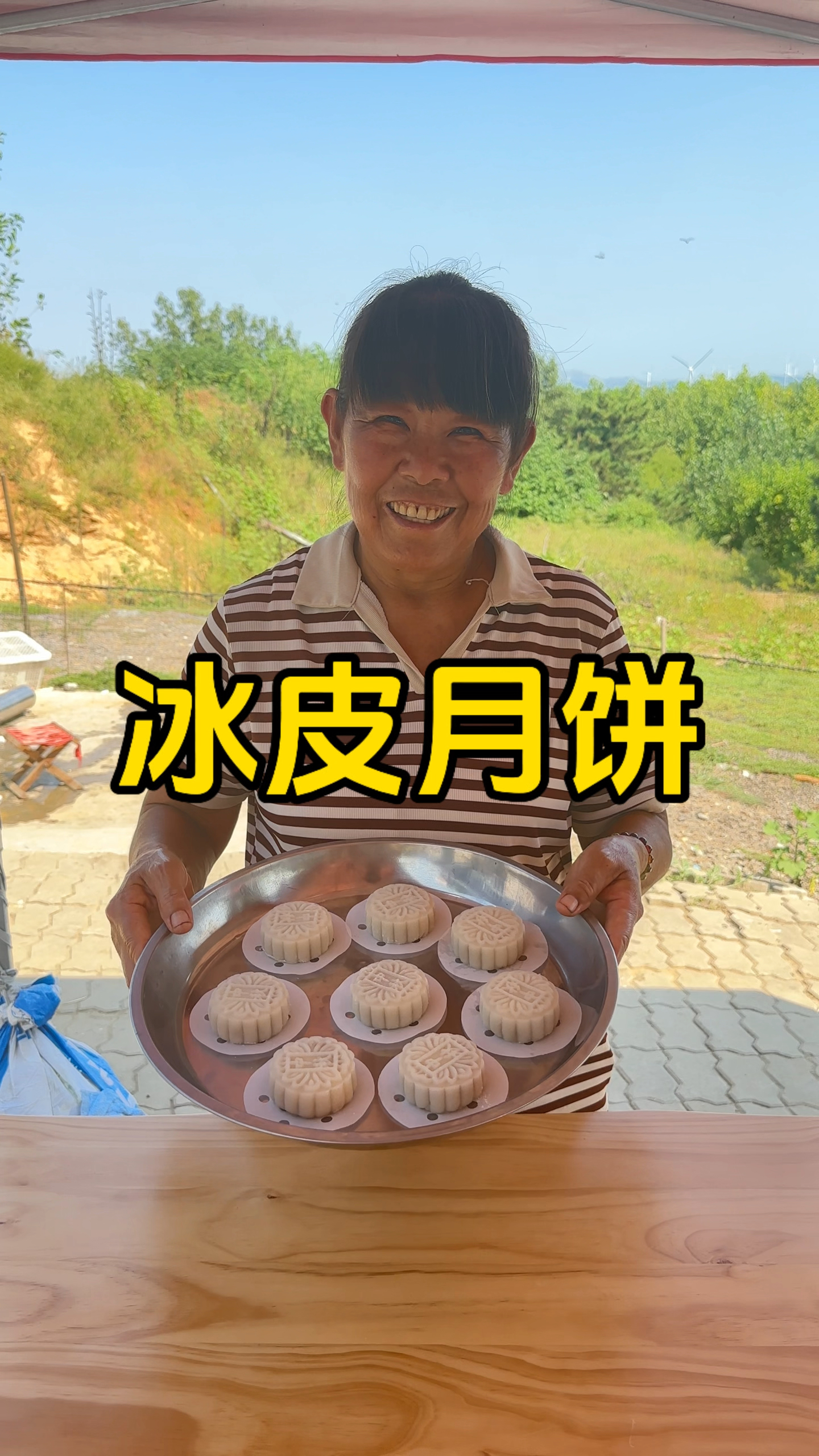 板栗馅的冰皮月饼你们吃过吗#记录真实生活 #冰皮月饼