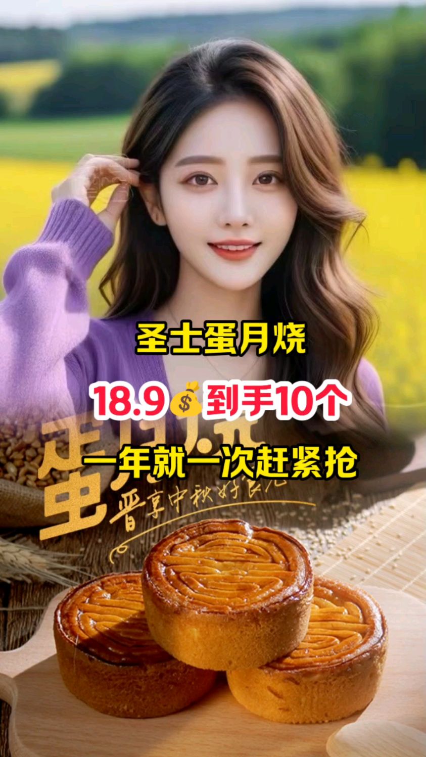 圣士蛋月烧月饼多种口味