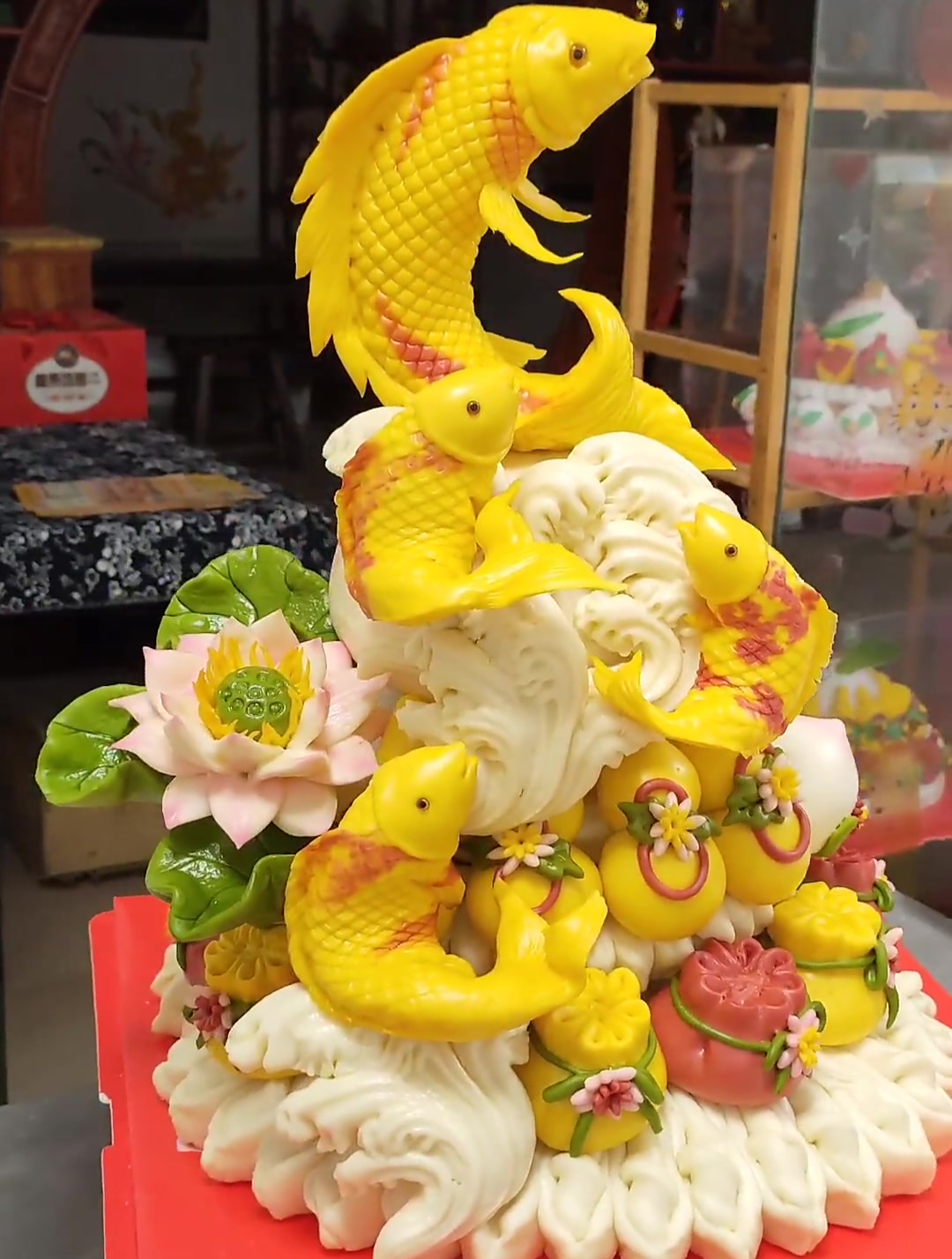 立体大鲤鱼出锅啦!造型美观,立体生动