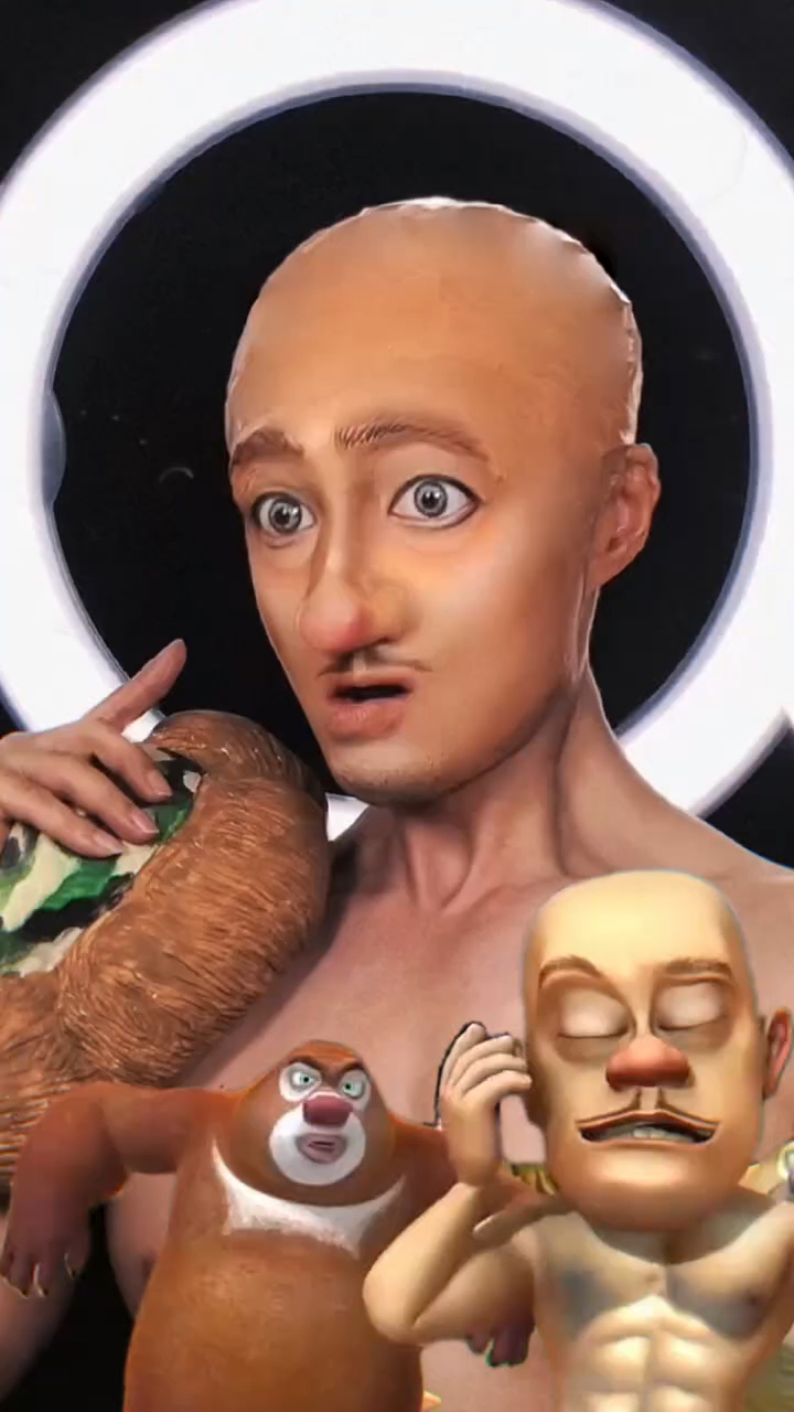 光头强变肌肉猛男