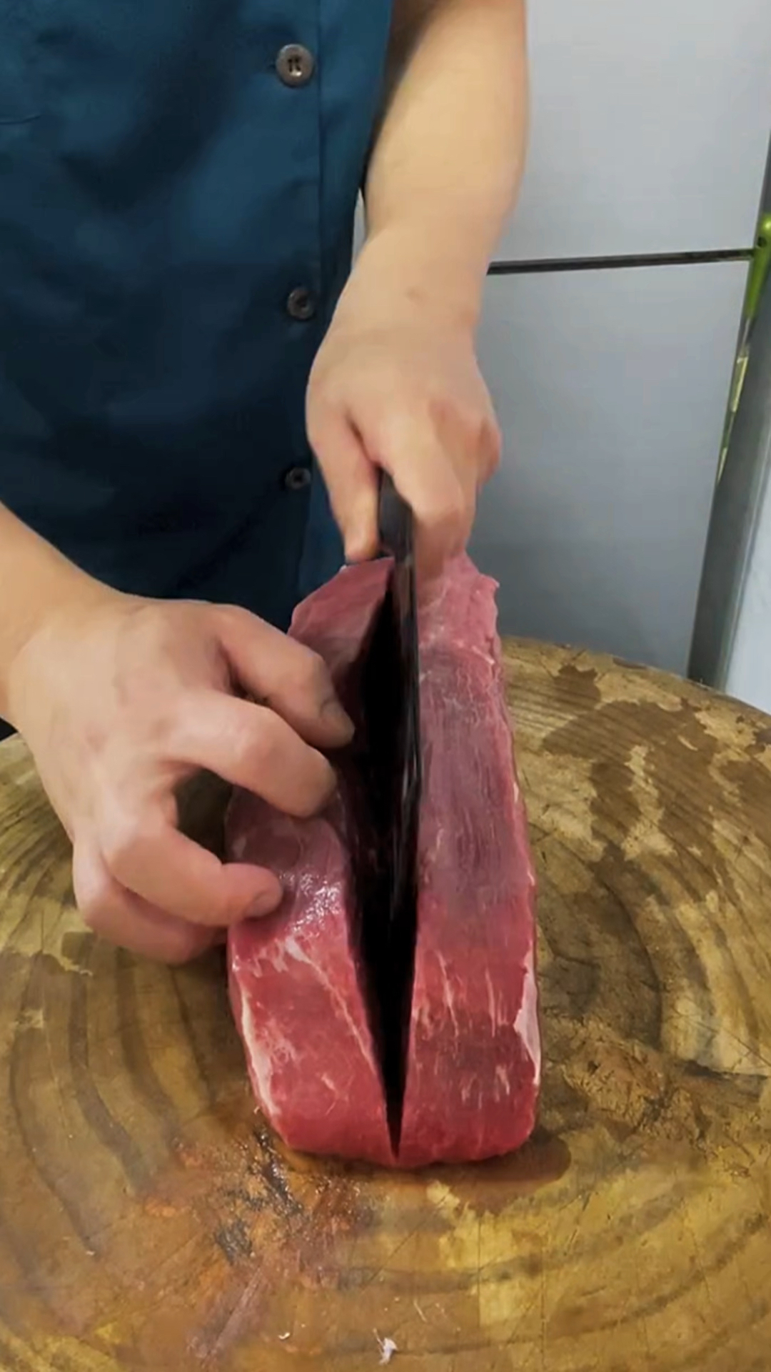 快速改刀肉条的方法