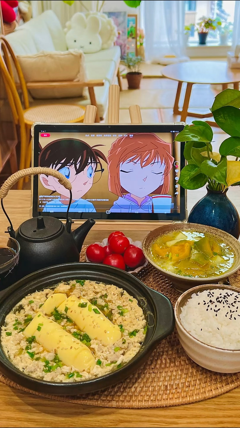 肉末日本豆腐:9元|土豆南瓜汤:1.5元