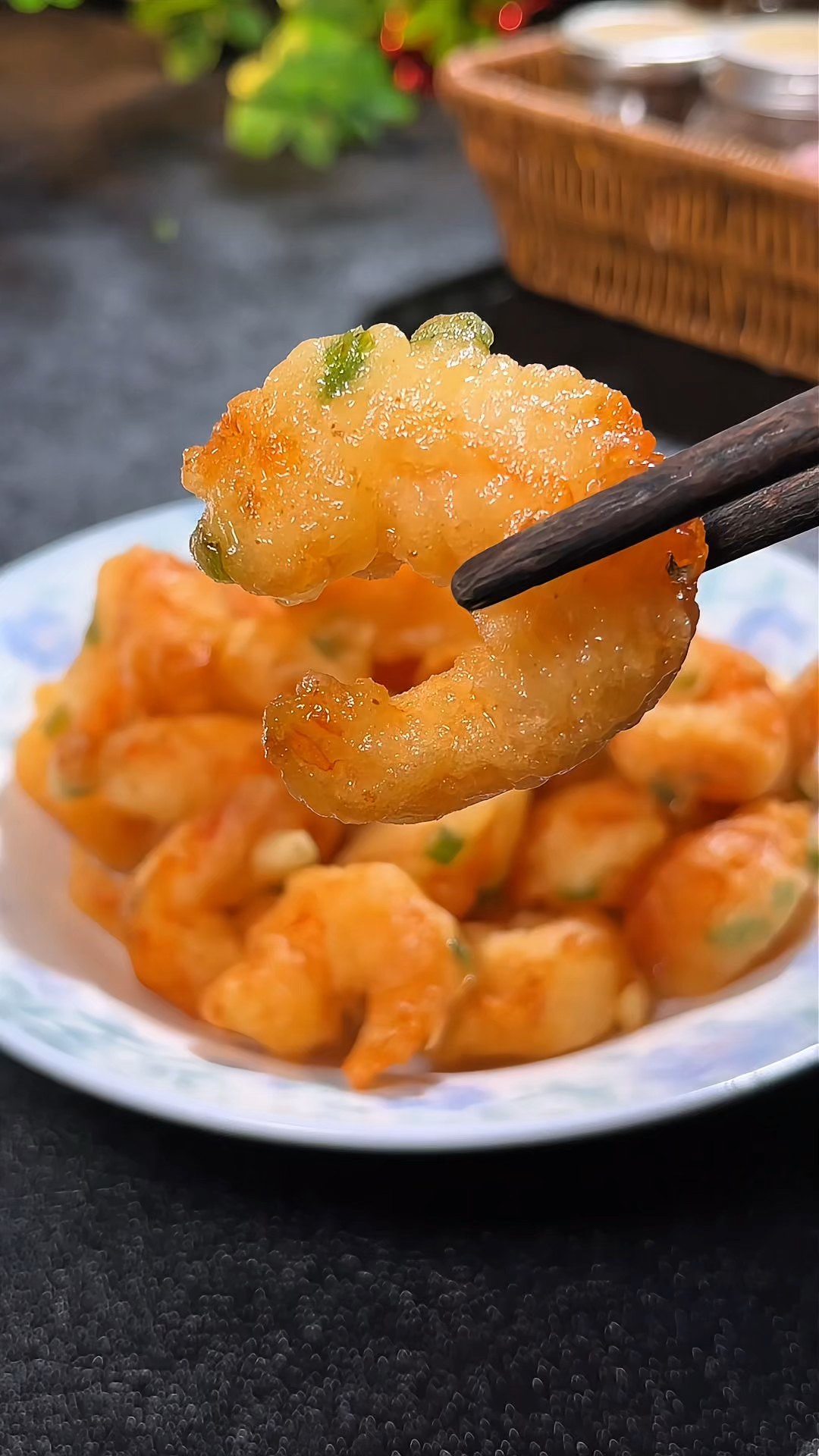 这样做的天妇罗炸虾,葱香酥脆,好吃到停不下来