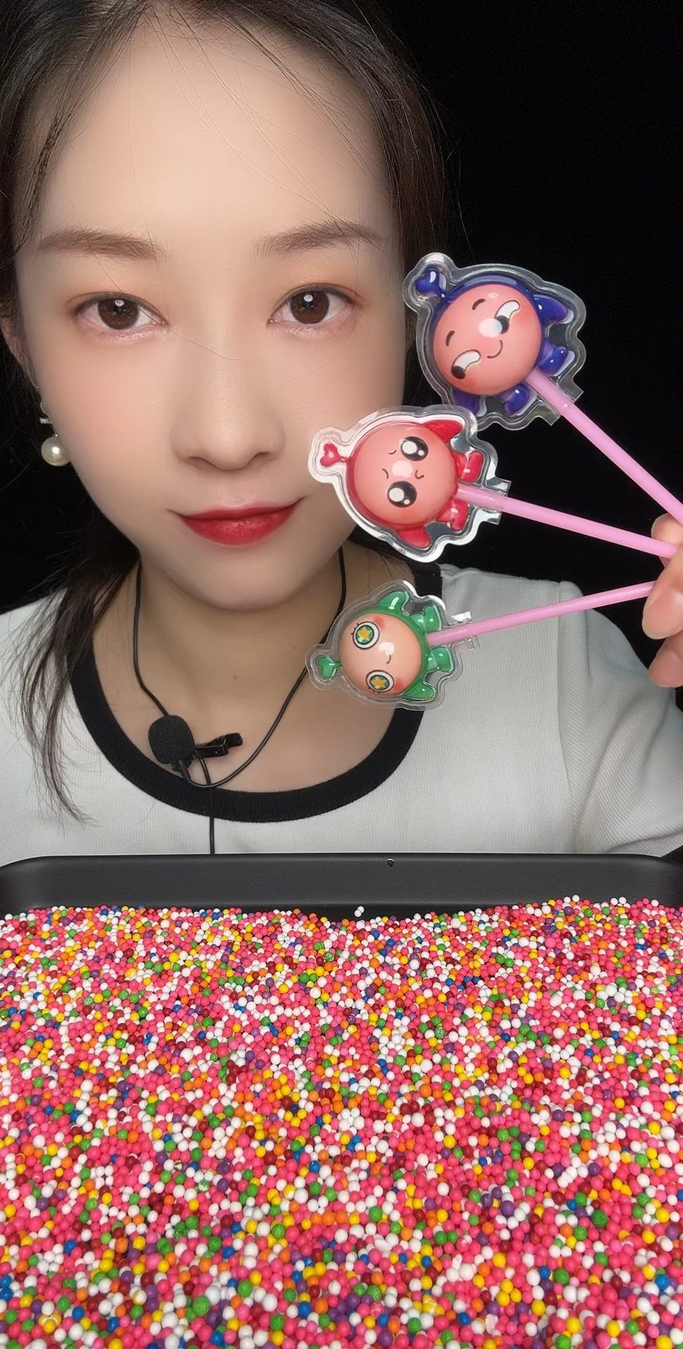 可爱的蛋仔娃娃,里面是棒棒糖哦