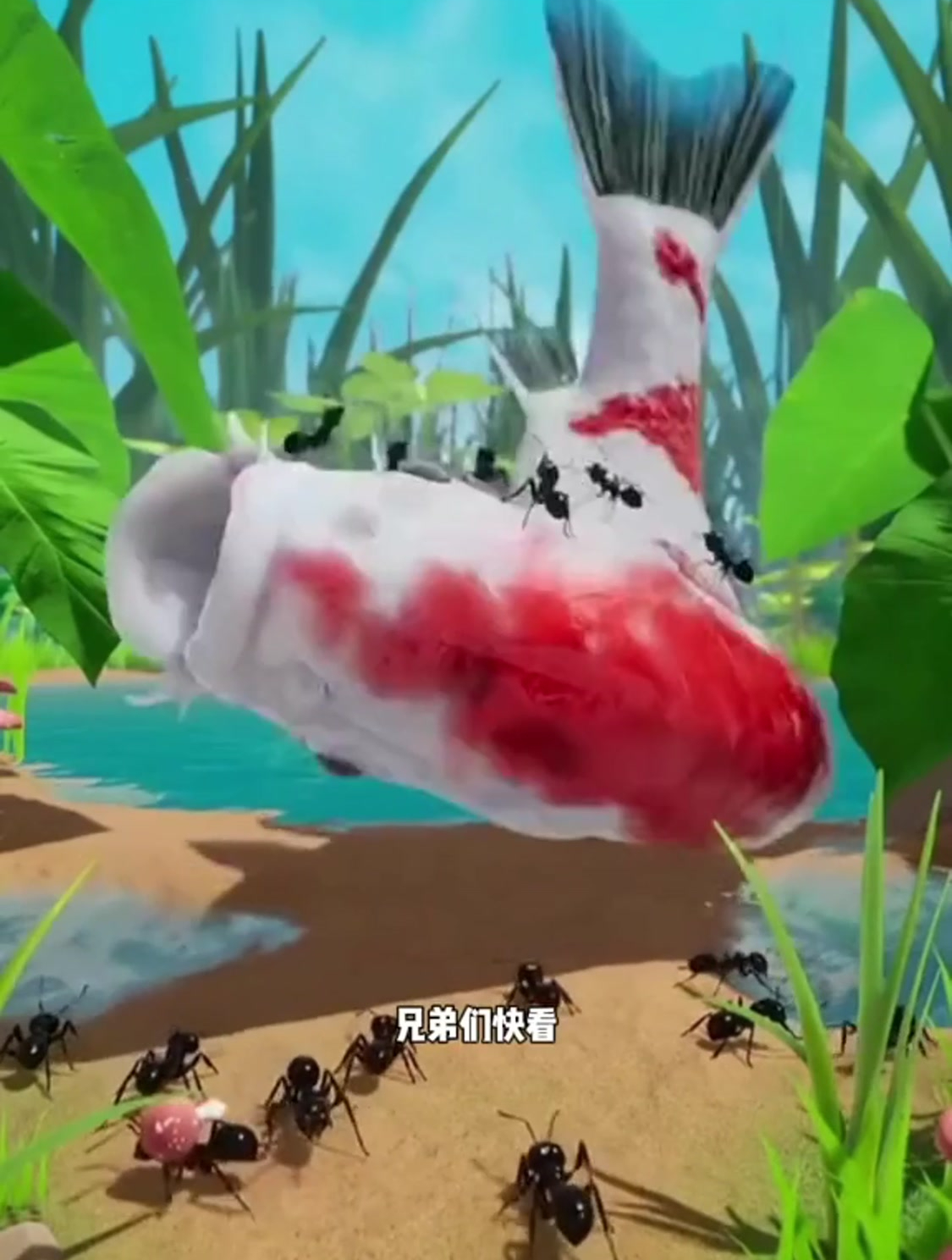 大鲤鱼居然有毒,赶紧帮蚁后获取食物,生更多蚂蚁