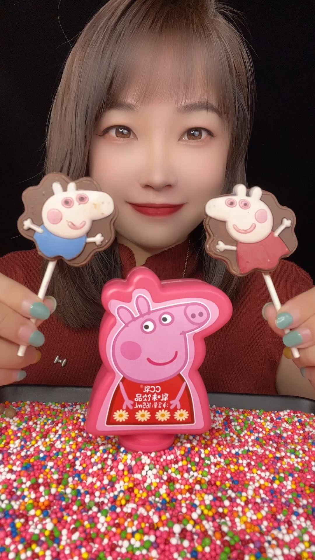 小猪佩奇奇趣蛋,巧克力棒棒糖