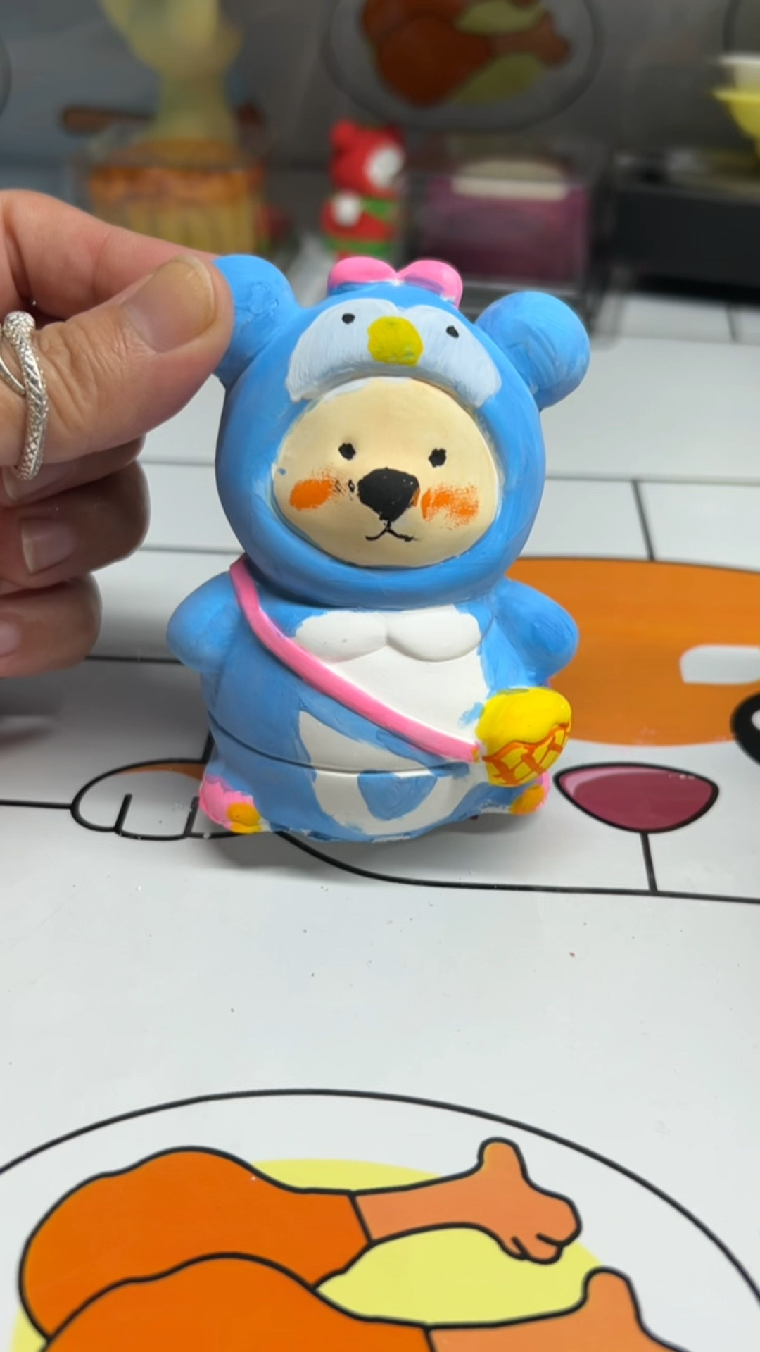 小企鹅石膏娃娃超好看