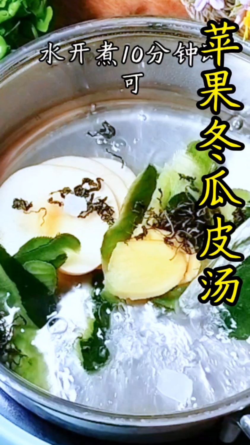 做一碗苹果冬瓜皮汤