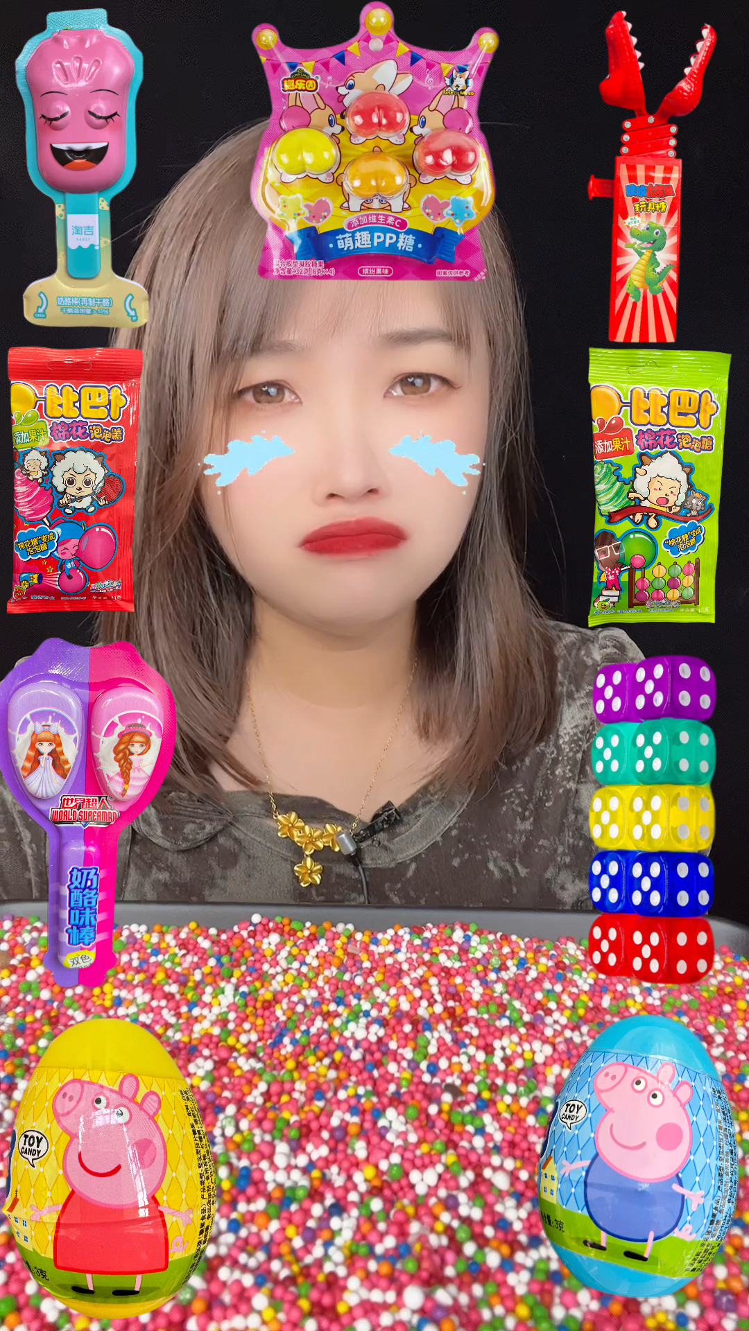 小鳄鱼不让我吃它,我吃奶酪棒