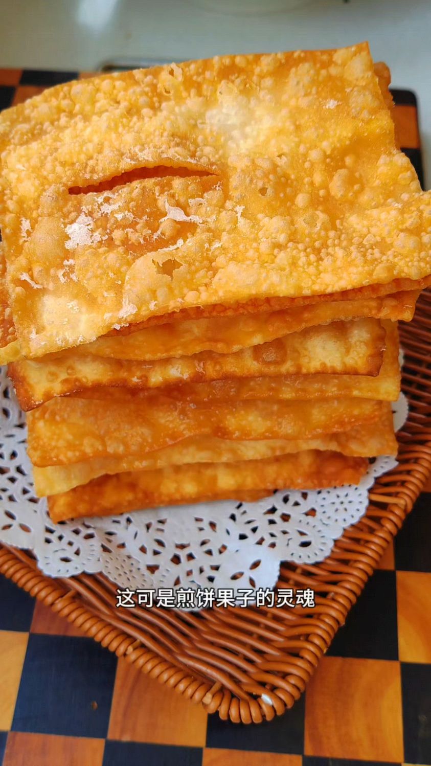炸薄脆,保姆级教程一次就可以做成,煎饼果子的灵魂