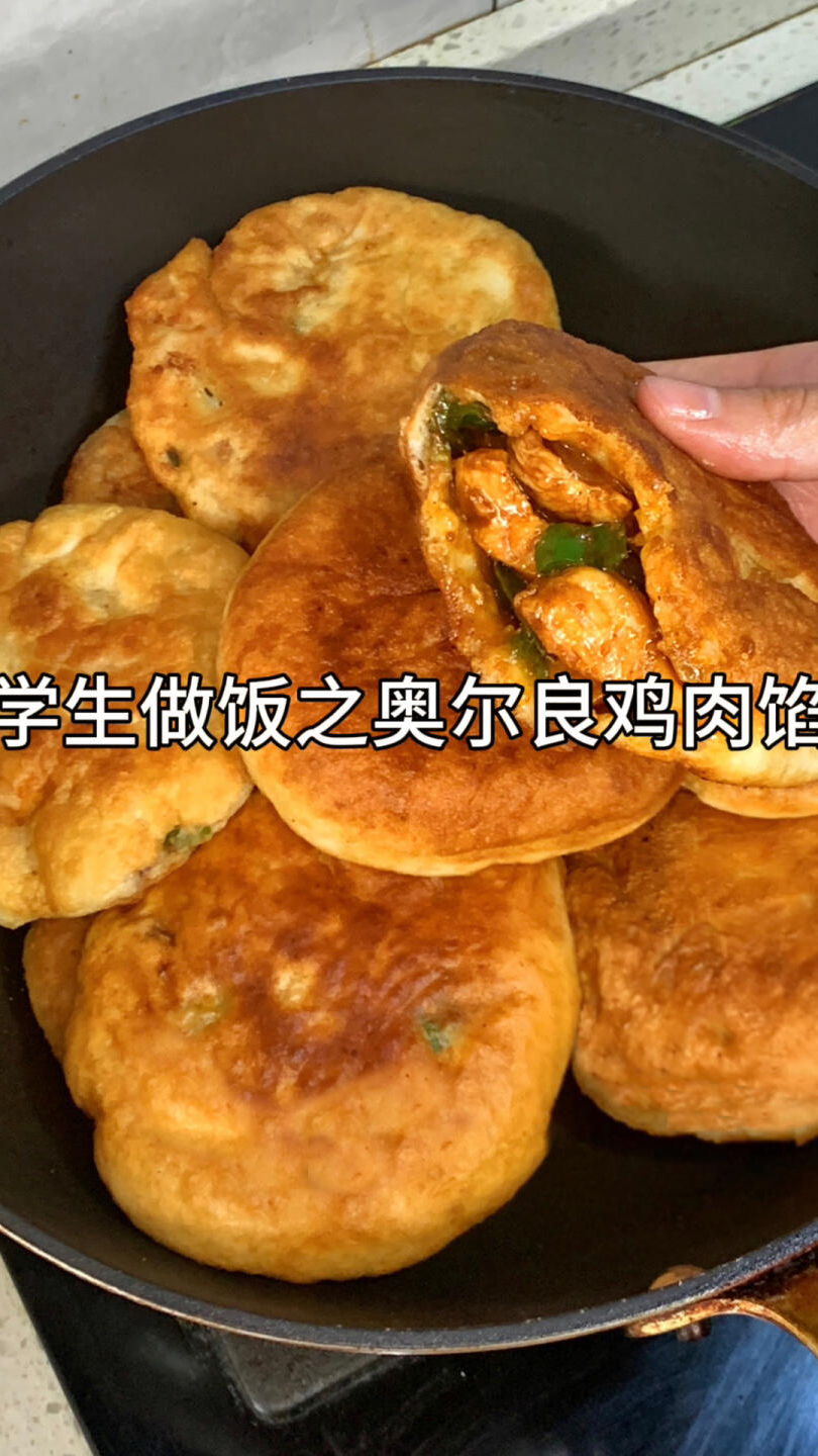 大学生糊弄做饭之奥尔良鸡肉馅饼