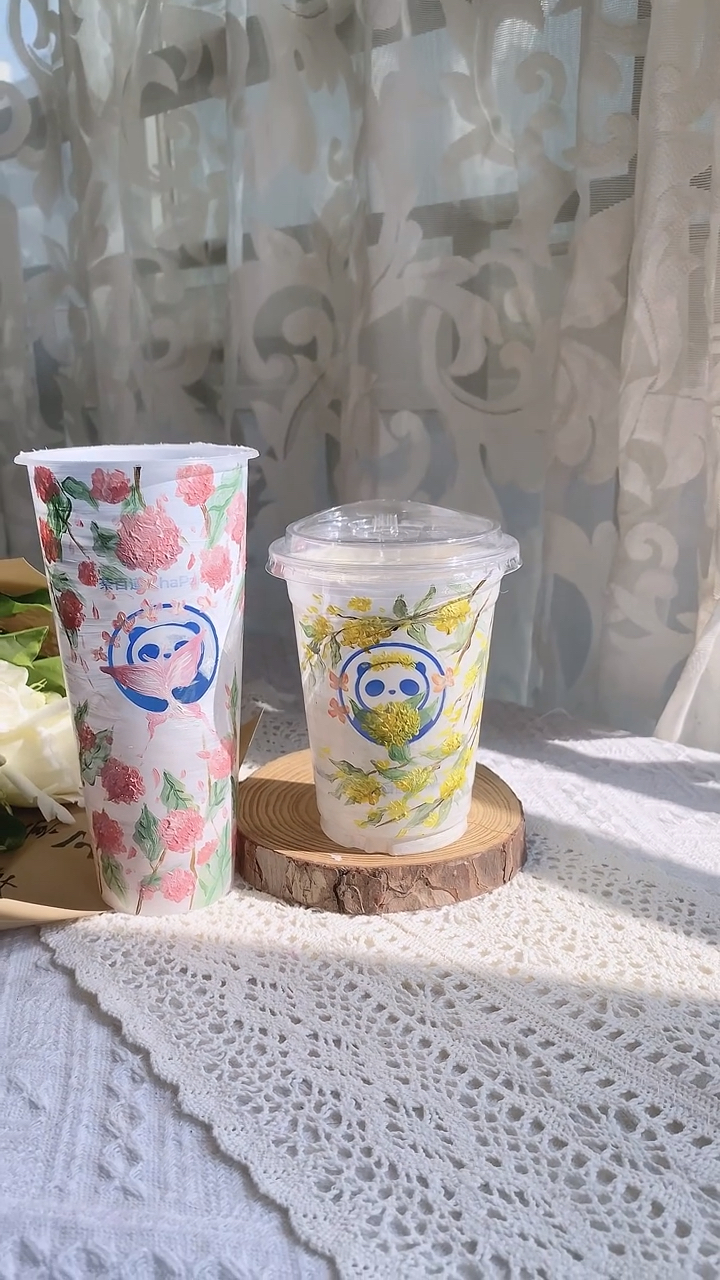奶茶杯DIY改造·涂鸦教程