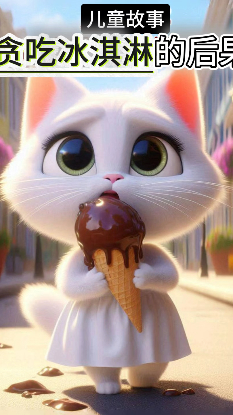 儿童睡前故事《贪吃冰淇淋的后果》,儿童有声绘本。