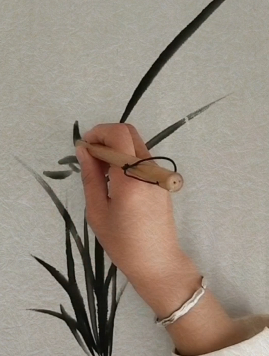 水墨兰花 手绘国画作品