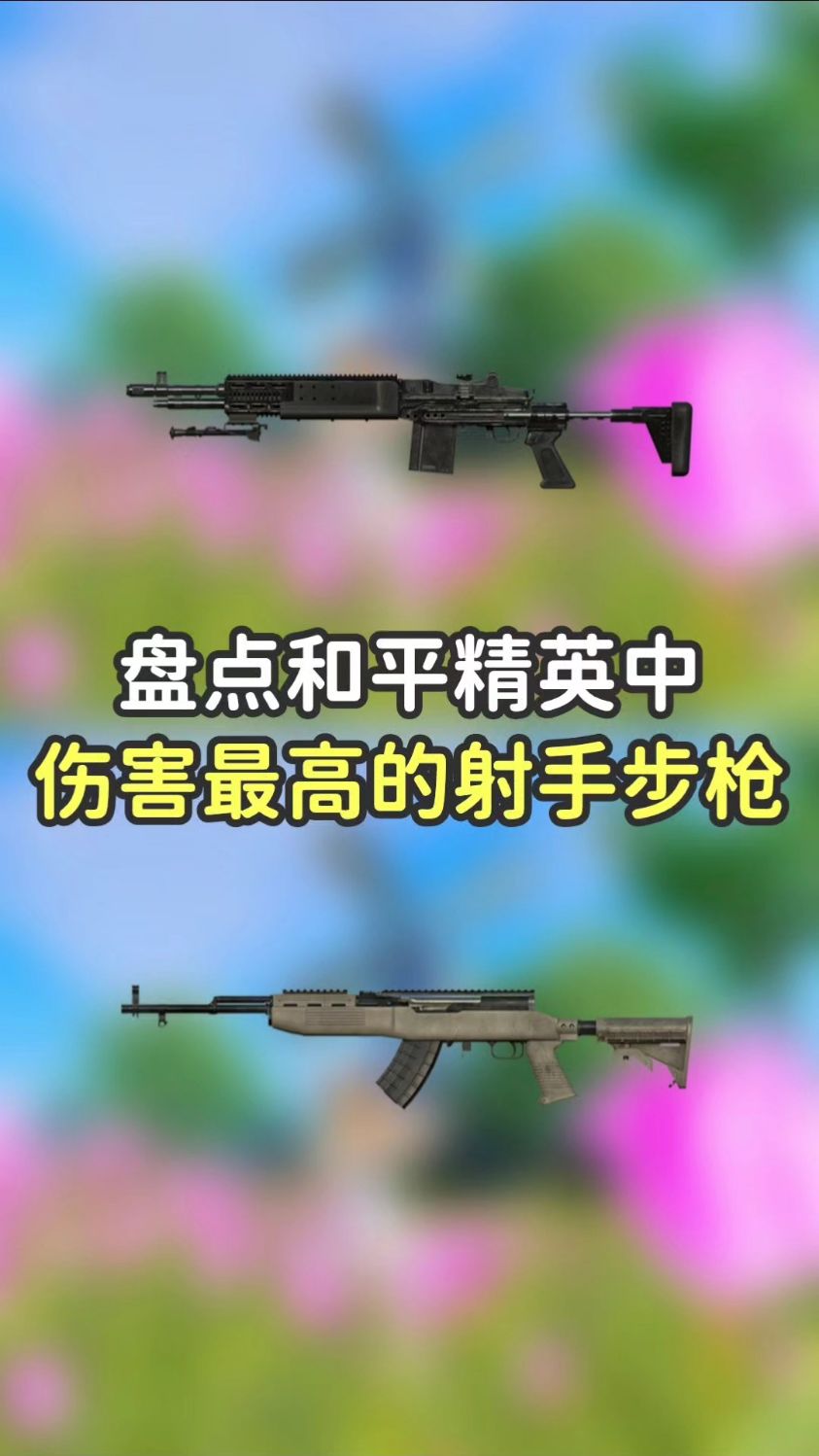 吃鸡中伤害最高的射手步枪