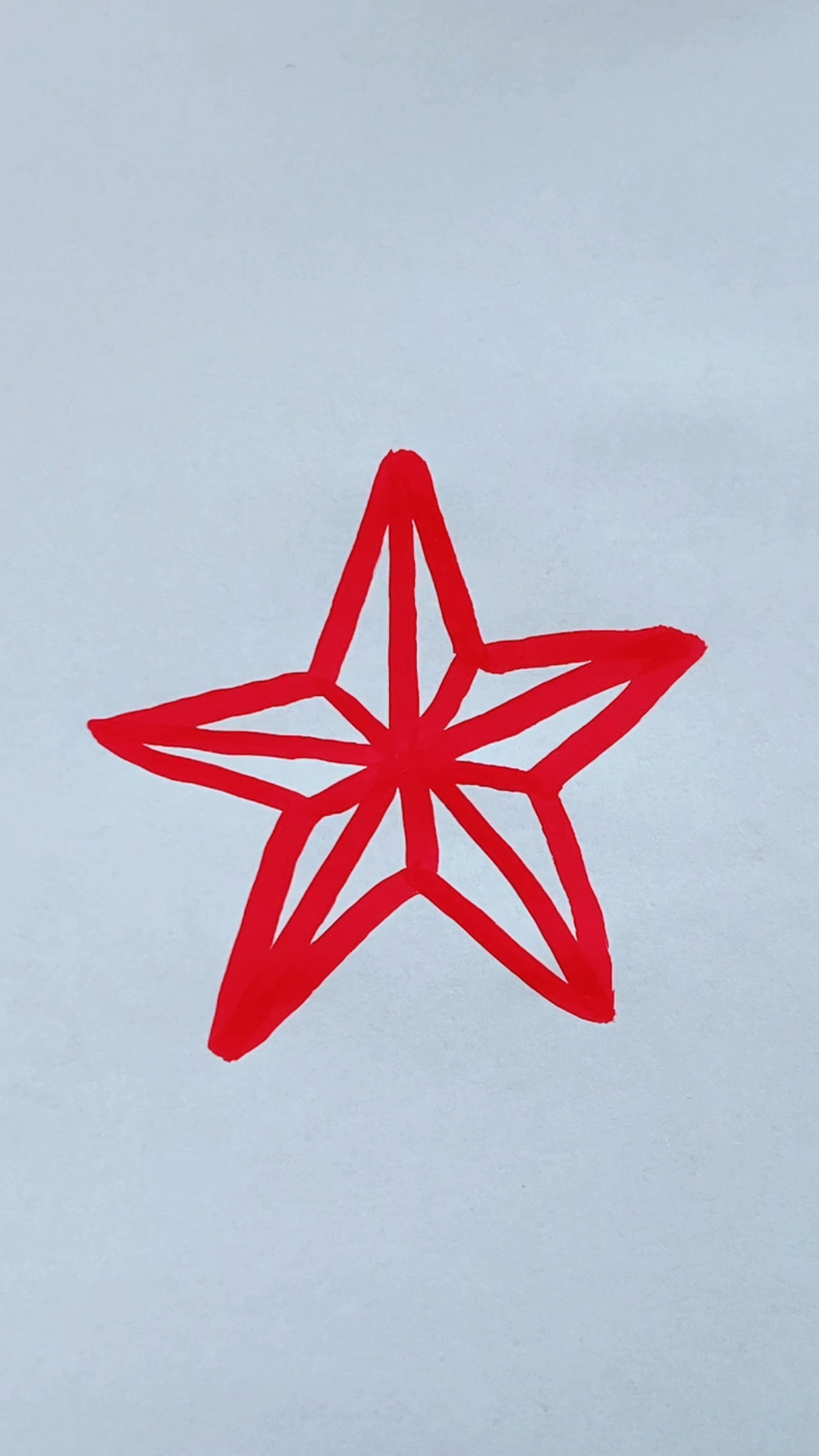五角星这样画,一学就会