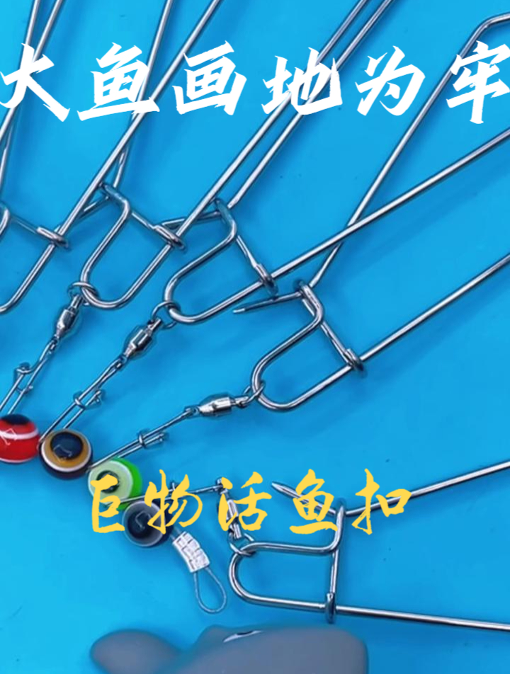 这就是老钓友们都在用的活鱼扣,有它再大的鱼也不怕鱼护放不下了