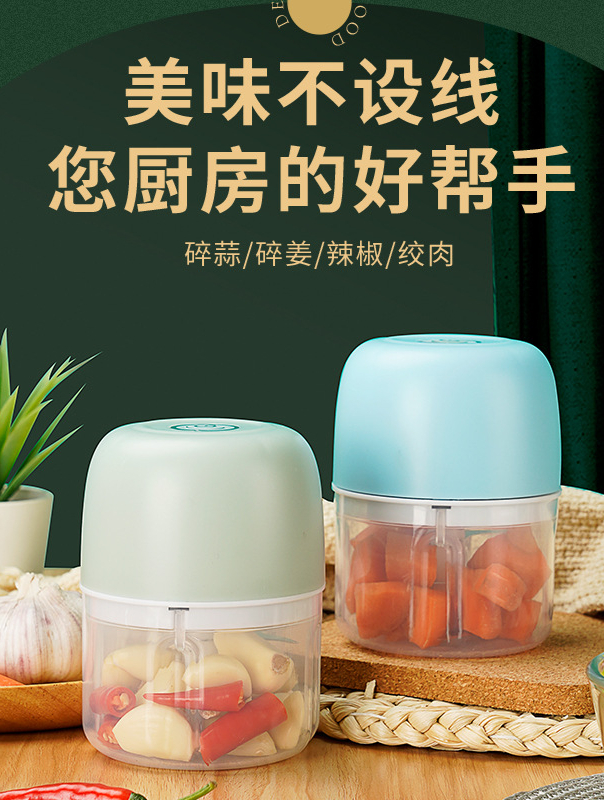绞肉机剥蒜器打蛋打肉绞馅不锈钢多功能电动料理机